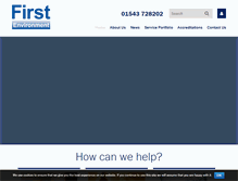 Tablet Screenshot of first-environment.co.uk